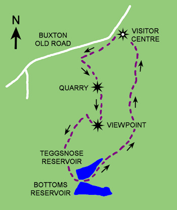 Tegg's Nose Route Map